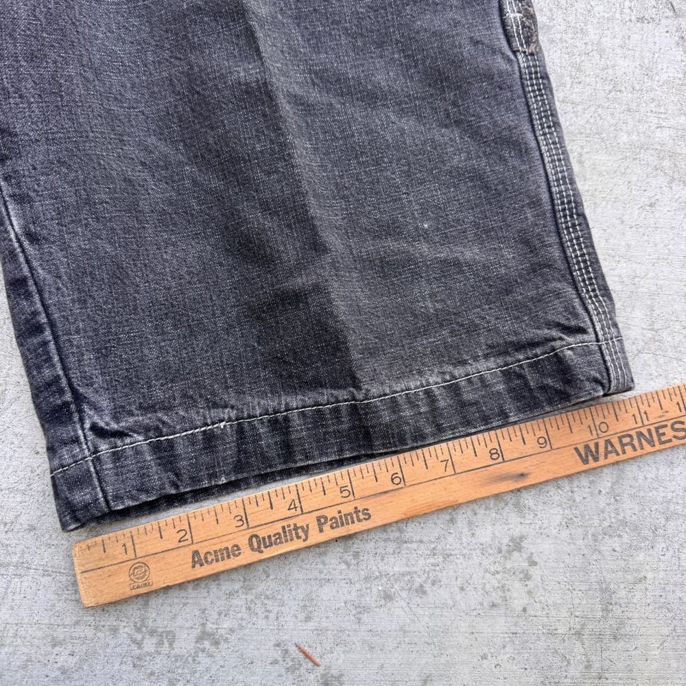 Levi Strauss Mens Black Carpenter Denim Shorts Size 30 Baggy y2k style - Picture 5 of 6